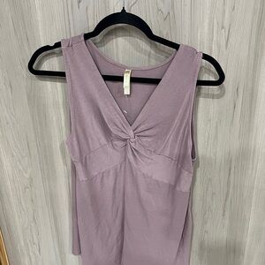 Knot-Front Sleeveless Camisole in Mauve